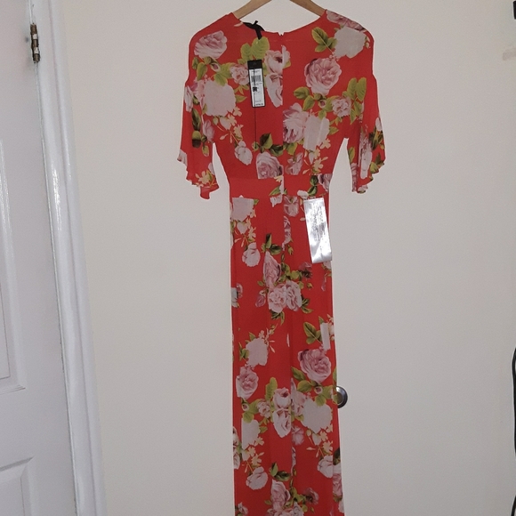 Scarlet-Rose Bloom Maxi Dress - Picture 4 of 8